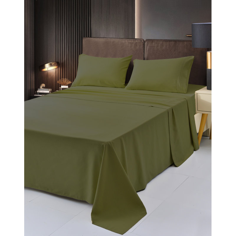 1800 Rayon from Bamboo Sheet Set, Twin XL, Sage Green
