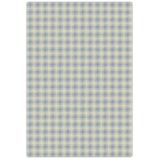 Tapis bleu clair à carreaux Imagine Shortstop