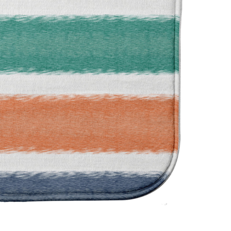 Tapis pour salle de bain Lemaire, Bleu marine, l 34 po x L 21 po