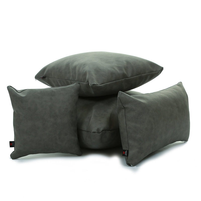Chaidez Square Cushion, 43cm H x 43cm W x 18cm D, Grey