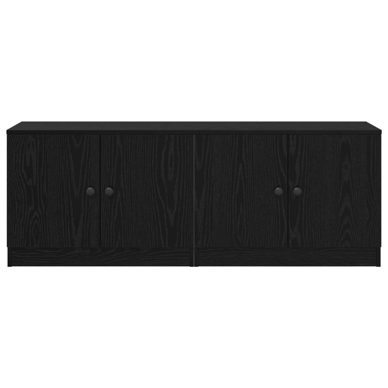 66cm W Composite Bedside Table, Black Oak