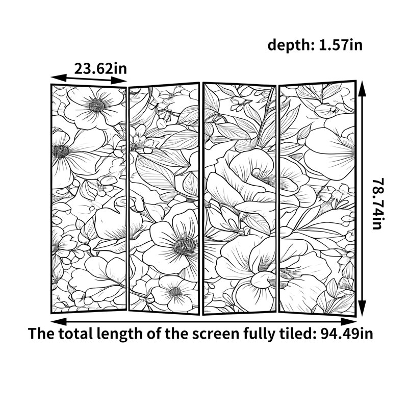 Midhurst, 78.74" H x 94.49" W x 1.57" D