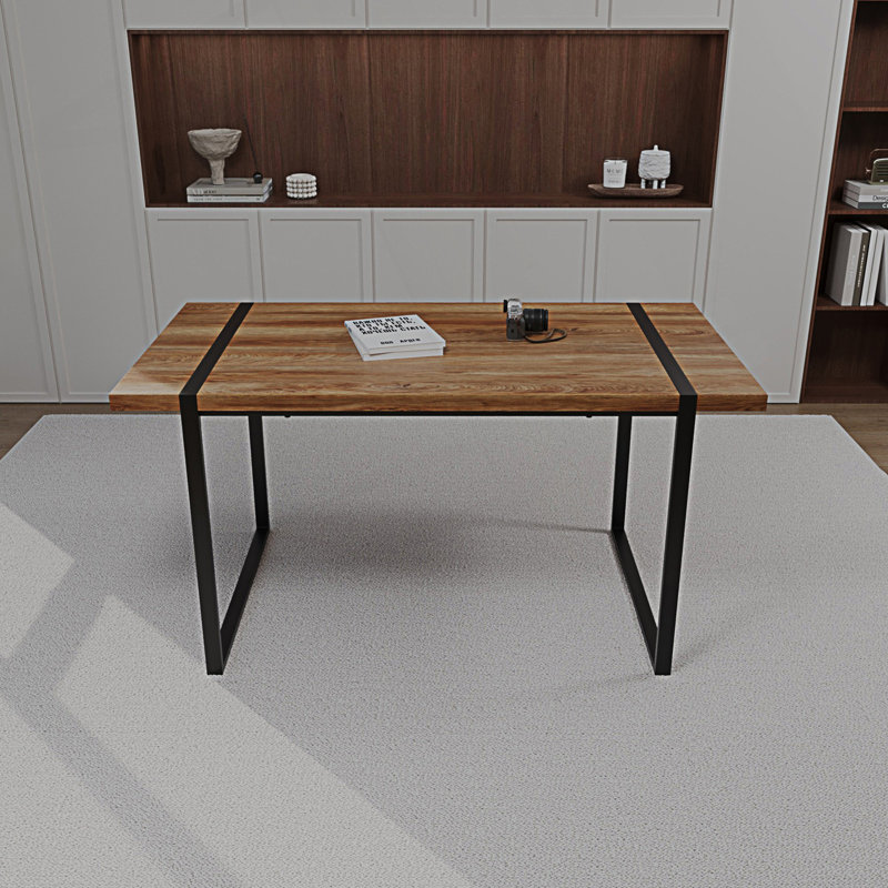 Modern Industrial Rectangular Dining Table