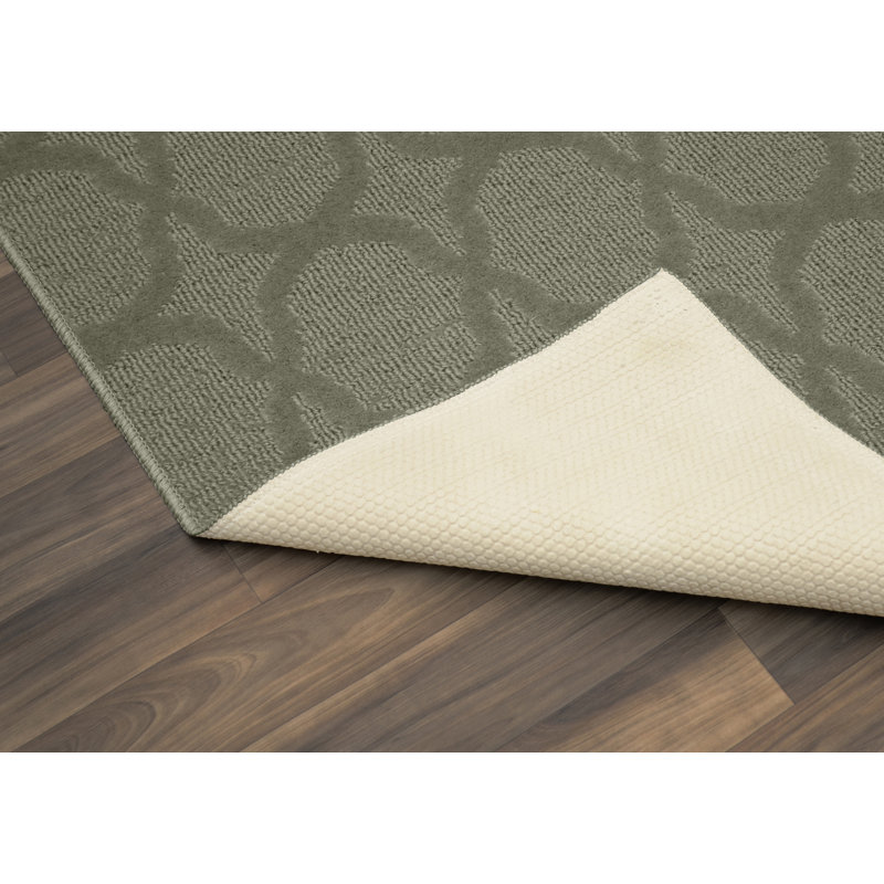 Tapis touffeté à motif géométrique sauge Togut, Rectangle 5 pi x 7 pi