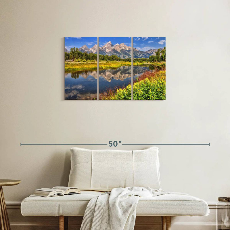 Alvord Schwabacher Landing Grand Teton, H 20 po x l 33 po