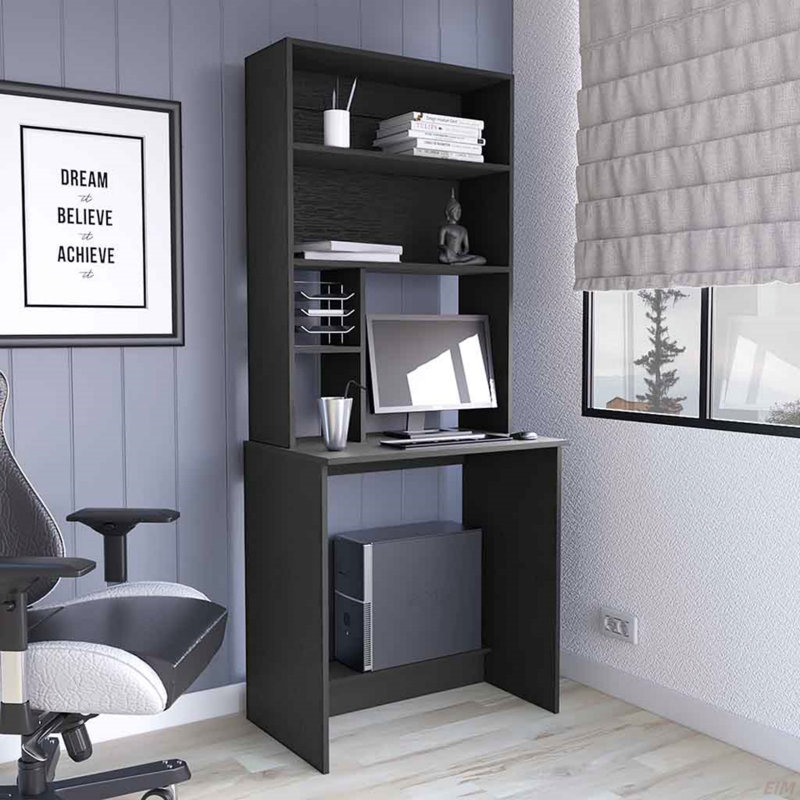 Bureau d'ordinateur, tablette inférieure, quatre tablettes (bureau)
