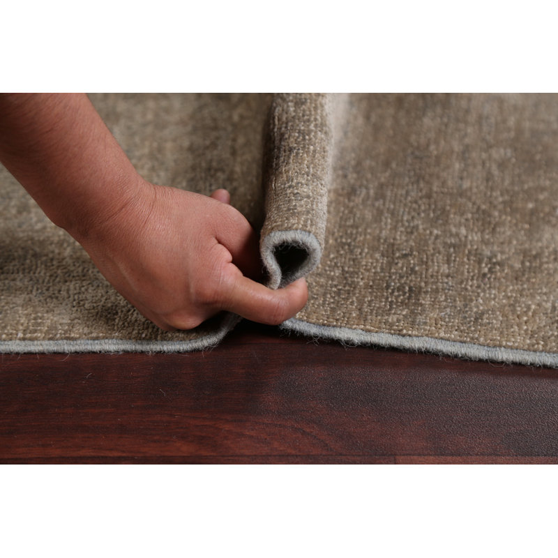 Tapis turc Oushak délavé discret noué à la main 8 x 10