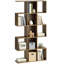 HOMCOM Geometric Bookshelf, 5-Tier S Shaped Bookcase-1013490801