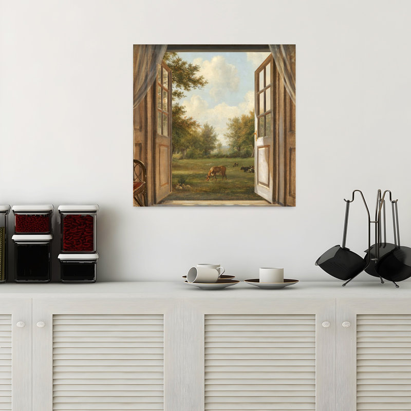 Art contemporain, art contemporain classique, forêt de vache, H 18 po x l 18 po