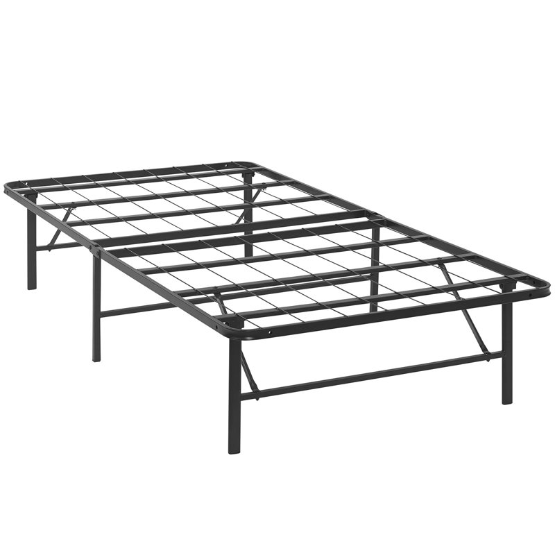 Modway Horizon Stainless Steel Bed Frame, Twin, Brown