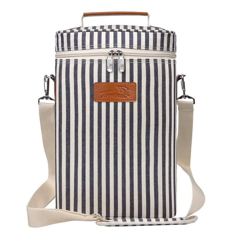 Porte-bouteilles Tirrinia pour 2 bouteilles, Rayure