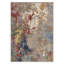 Tapis d'intérieur gris / bleu / rouge à motif abstrait lavable à la machine avec envers antidérapant Mignone-1606805439