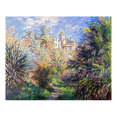 Jardins de la Villa Moreno Bordviera par Claude Monet - Estampe numérique