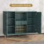 Grande armoire à café 47,23 po avec porte-bouteilles Buffet Table pour la maison, Honeycomb Carving Modern Design-1043251594