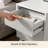 Modern Fluted Nightstand with Charging Station-457764820