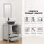 24 po X P 19 po P 32 po Meuble-lavabo H en bleu avec plateau en bleu-103530866-103530865