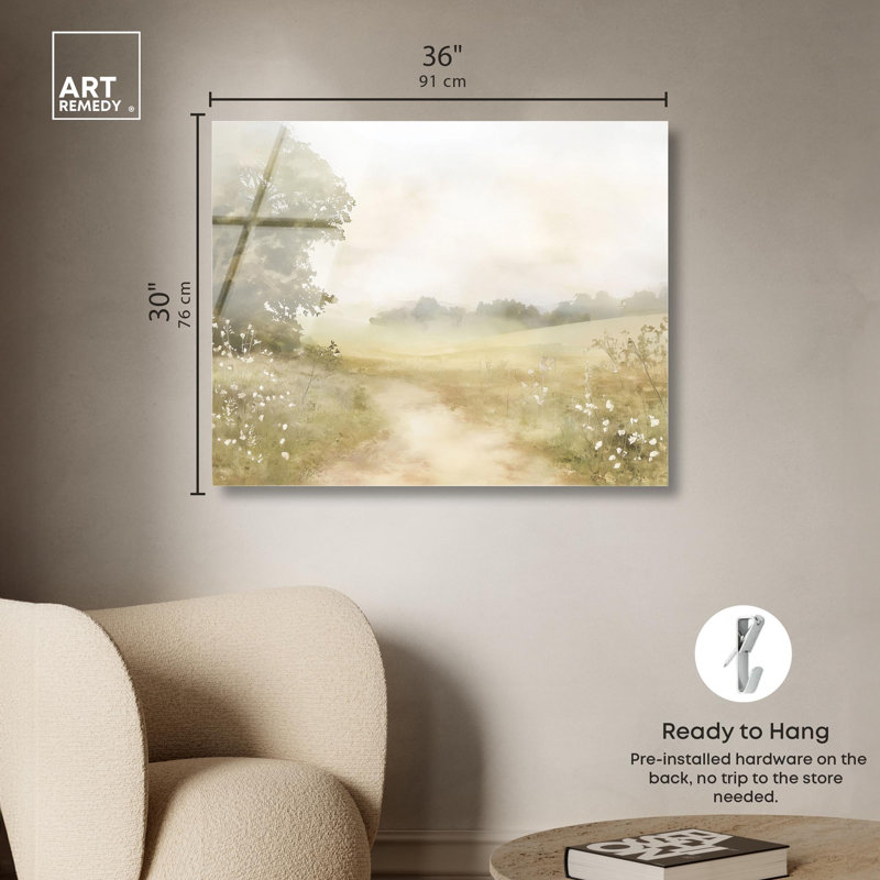 «English Escape», reproduction d'art acrylique par Art Remedy, H 30 po x l 36 po