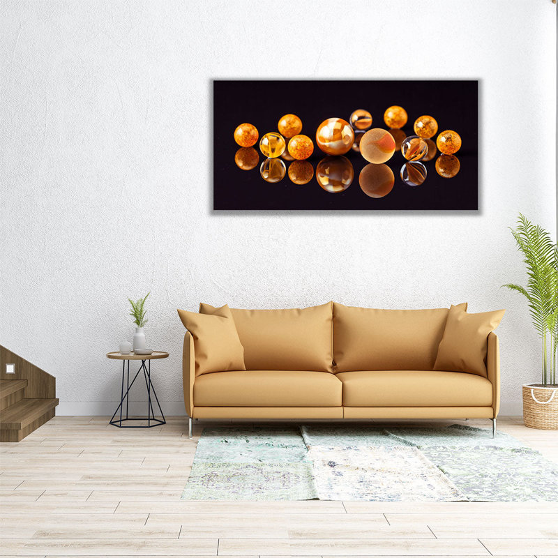 Marbles II - reproduction d'art sur toile, H 18 po x l 36 po