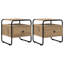 40 cm W Galvanised Steel Bedside Table-303585998