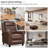 33.5" Wide Classic and Breathable Top Grain Genuine Leather Pushback Recliner-1712034024