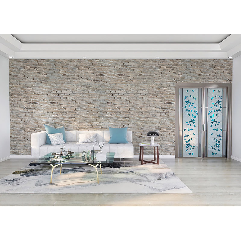 Panneaux muraux 3D 5,9 po x 5,9 po en brun (paquet de 11), Gris