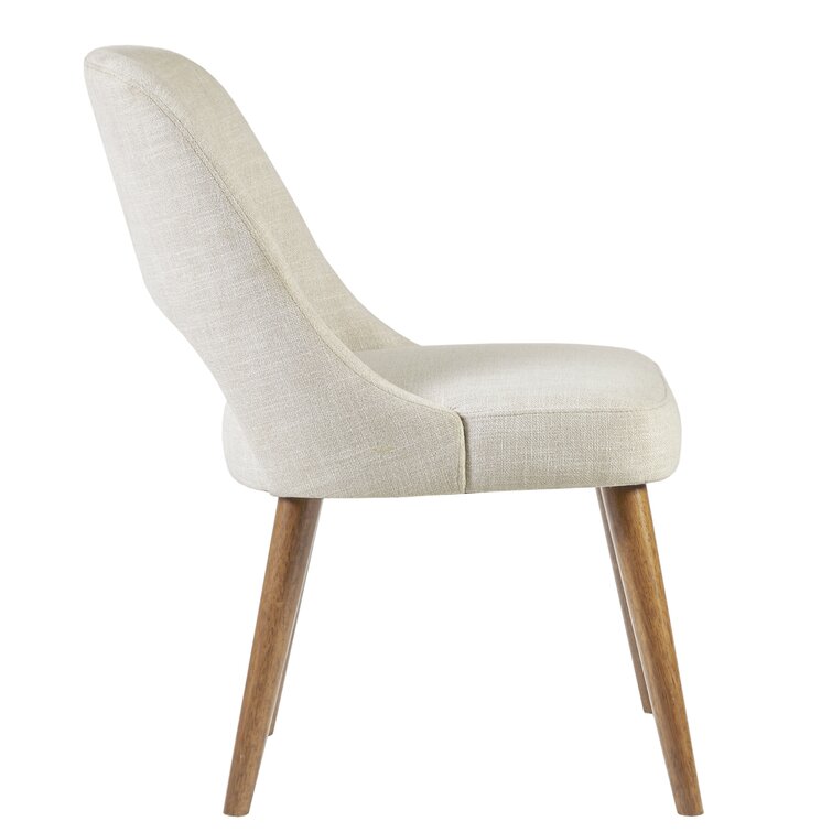 Mid-Century Upholstered Dining Chair - Wood Legs