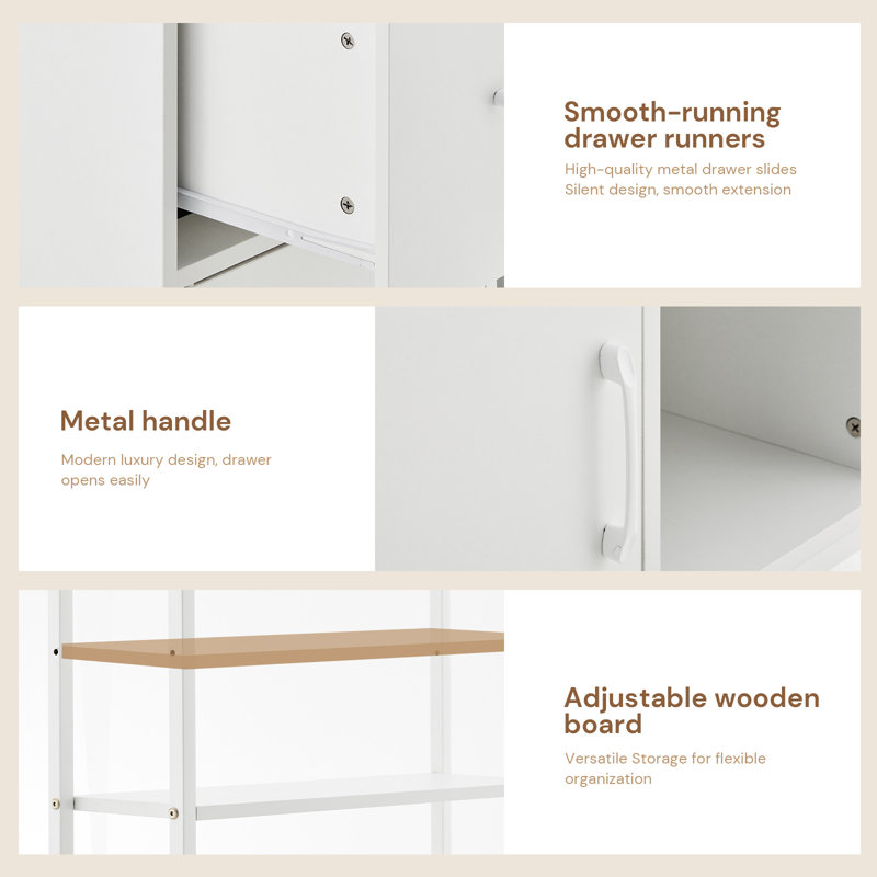 147.5cm H x 70cm W Bookcase, White
