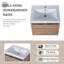 Meuble-lavabo simple 24 po avec plateau en résine-1006780546