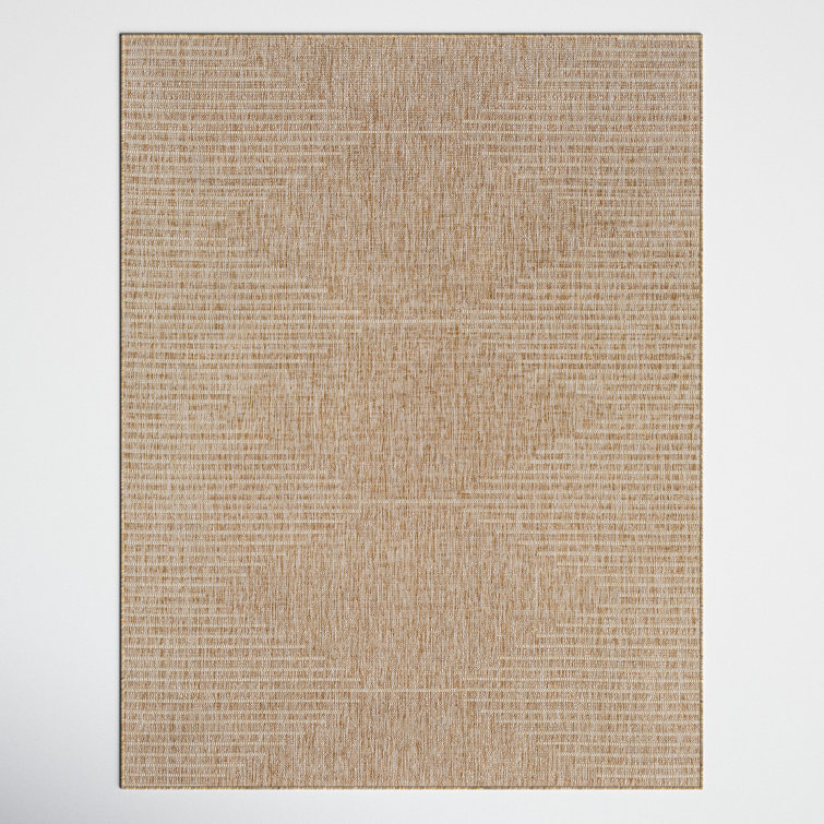 Mendota Geometric Khaki Indoor/Outdoor Area Rug