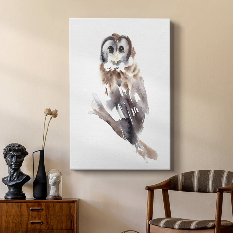 Barred Owl Impressions II - galerie sur mesure, H 27 po x l 18 po