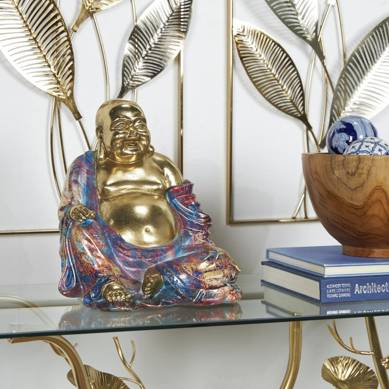 Sculpture Monasha le Bouddha en résine Novogratz