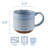 Brushed Reactive Clay Coffee Mug