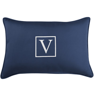 Kerrell Embroidered Sunbrella® Outdoor Throw Pillow