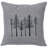 Wooded River Image Pillow - Trees - Linen Gray-25932855