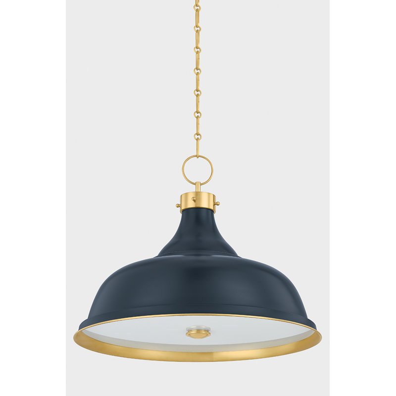 Luminaire suspendu peint n ° 1 par Mark D. Sikes, Laiton, Bronze patiné