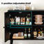 Buffet avec 3 portes en rotin et armoire de rangement moderne-1469359108