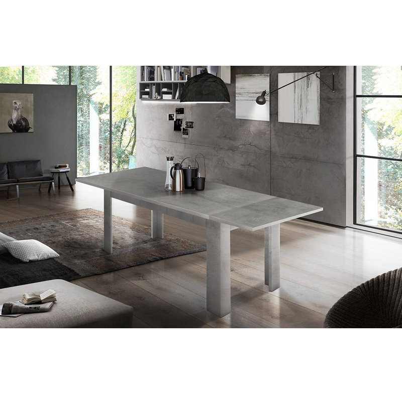 Biggoms Extendable Dining Table, Ash Grey