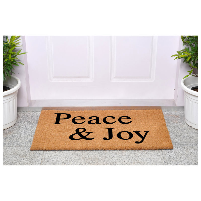 Paillasson Peace & Joy, 24 po x 36 po