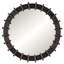 Sable Spoke Round Mirror