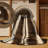 Washable Espresso Cream Striped Area Rug-758052468