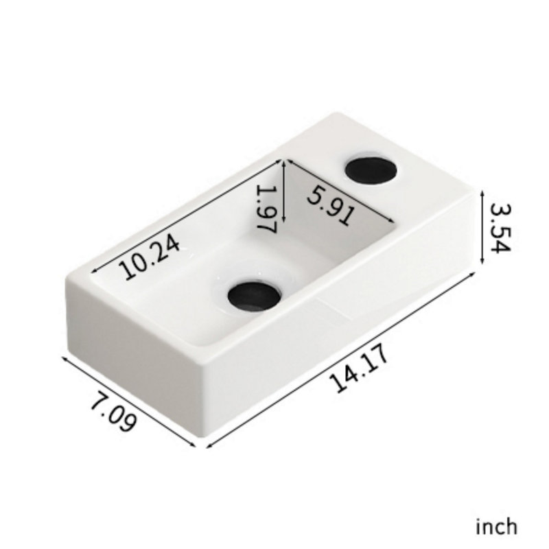 Small Sink, Rectangle Sink For Bathroom