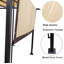 12 pi. L 9,5 pi. D Pergola en acier avec auvent