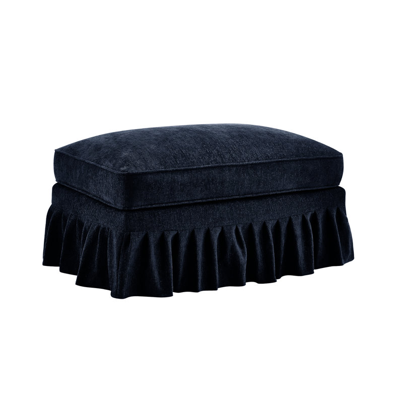 Chenille Blue With Removable Skirts For Different Looks, Comfortable High - Density Foam, Flower Shaped , Multiple Configurations Apartment Silver Thread Fabric, Segmented Back, Movable Lumbar Pillow,