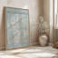 «Pale Blue Jasmine» par William Morris, reproduction sur toile dans un cadre en érable-263628872-263630769