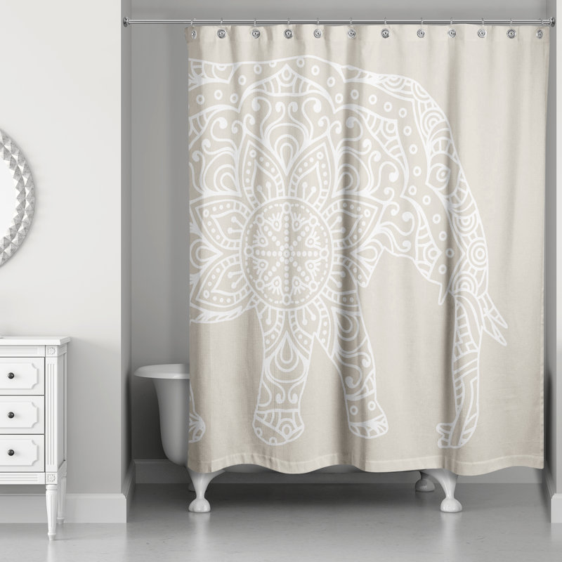 Shower Curtain, Beige