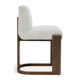Chelsea 26" Upholstered Fabric Counter Bar Stool In Ivory
