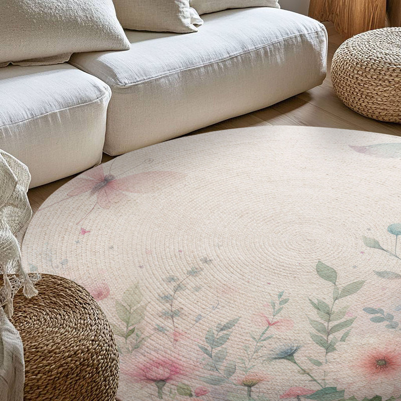 Tapis tressé Pixie, Rond 5 pi