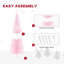 5' Artificial Pink Christmas Tree with 294 Realistic Branch Tips and Plastic Stand-981220169