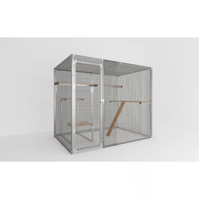 Grand parc pour chat, abri pour cage de chat, 7,8 pi x 4,9 pi