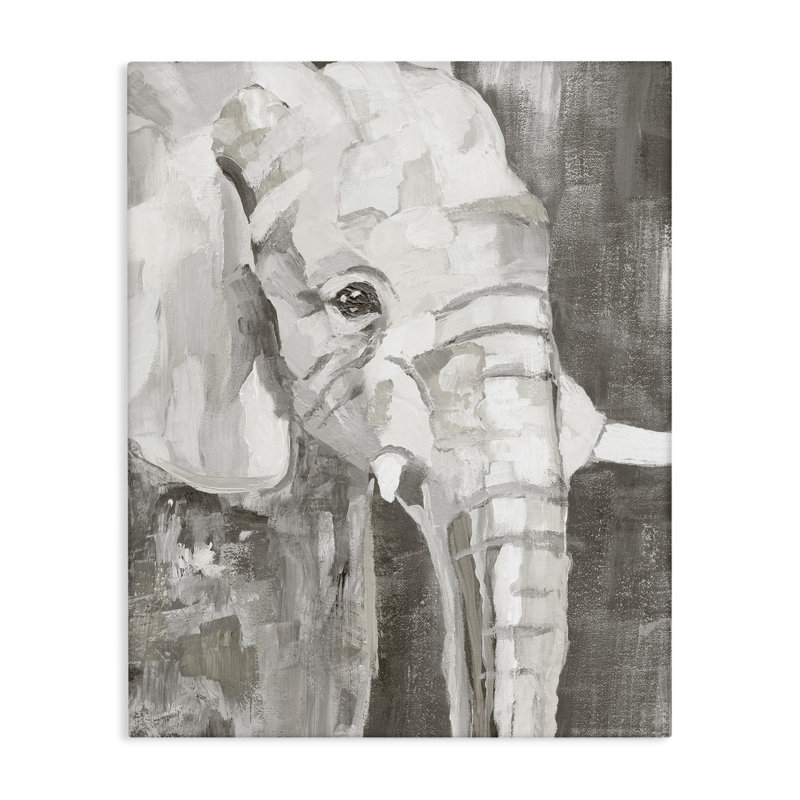 «Rustic Abstract Elephant», art mural par Nan, H 20 po x l 16 po